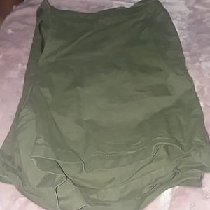 Olive colored shorts